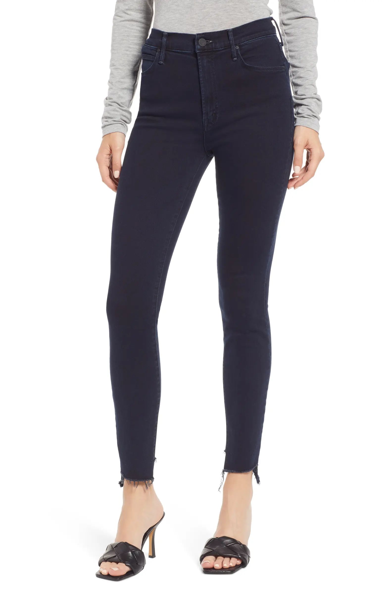 The Stunner High Waist Fray Ankle Skinny Jeans | Nordstrom