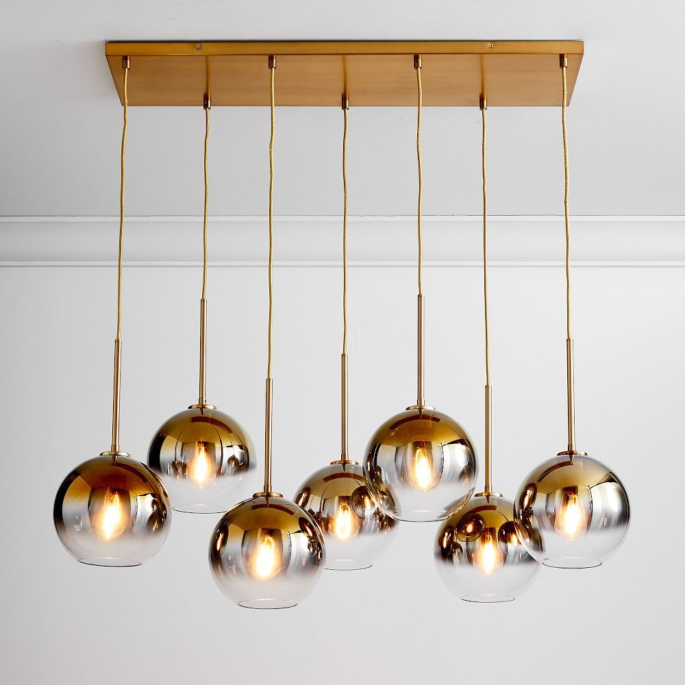 Sculptural Glass 7-Light Globe Chandelier (43"–45") | West Elm (US)