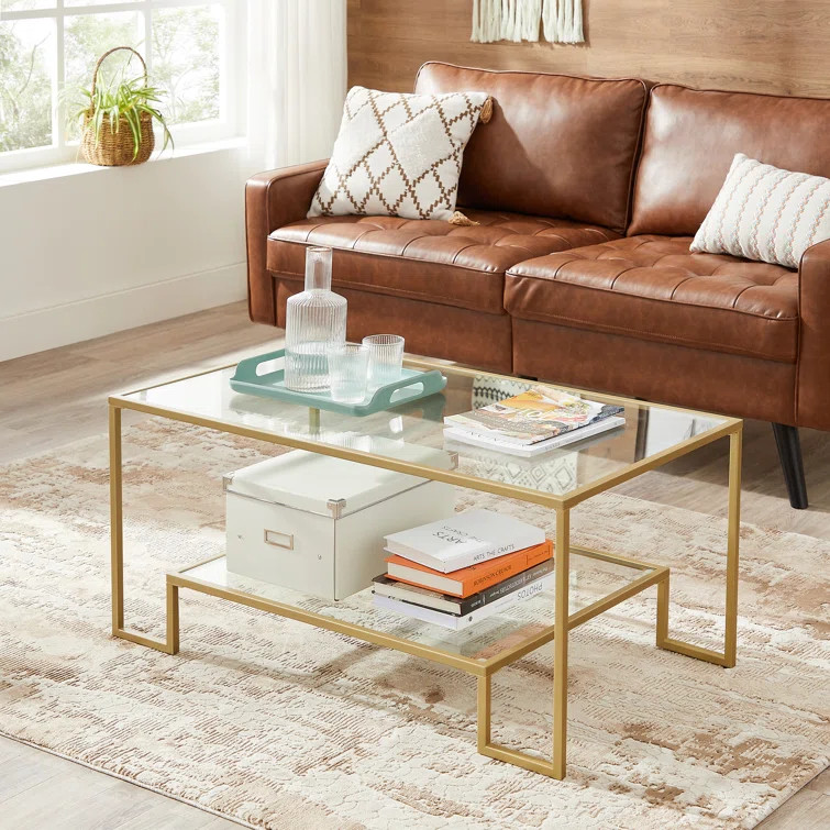 Bundy 4 Legs Coffee Table with Storage | Wayfair North America