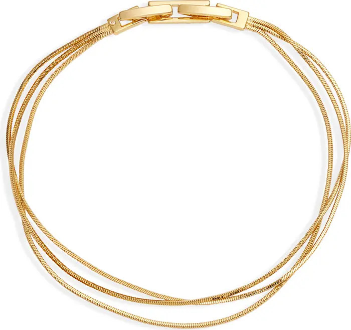 Demi-Fine Triple Strand Chain Bracelet | Nordstrom