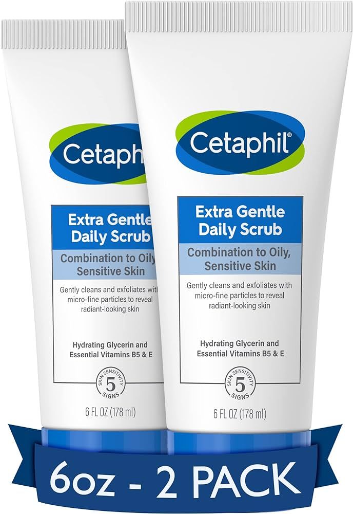 Cetaphil Exfoliating Face Wash, Extra Gentle Daily Face Scrub, Gently Exfoliates & Cleanses, For ... | Amazon (US)