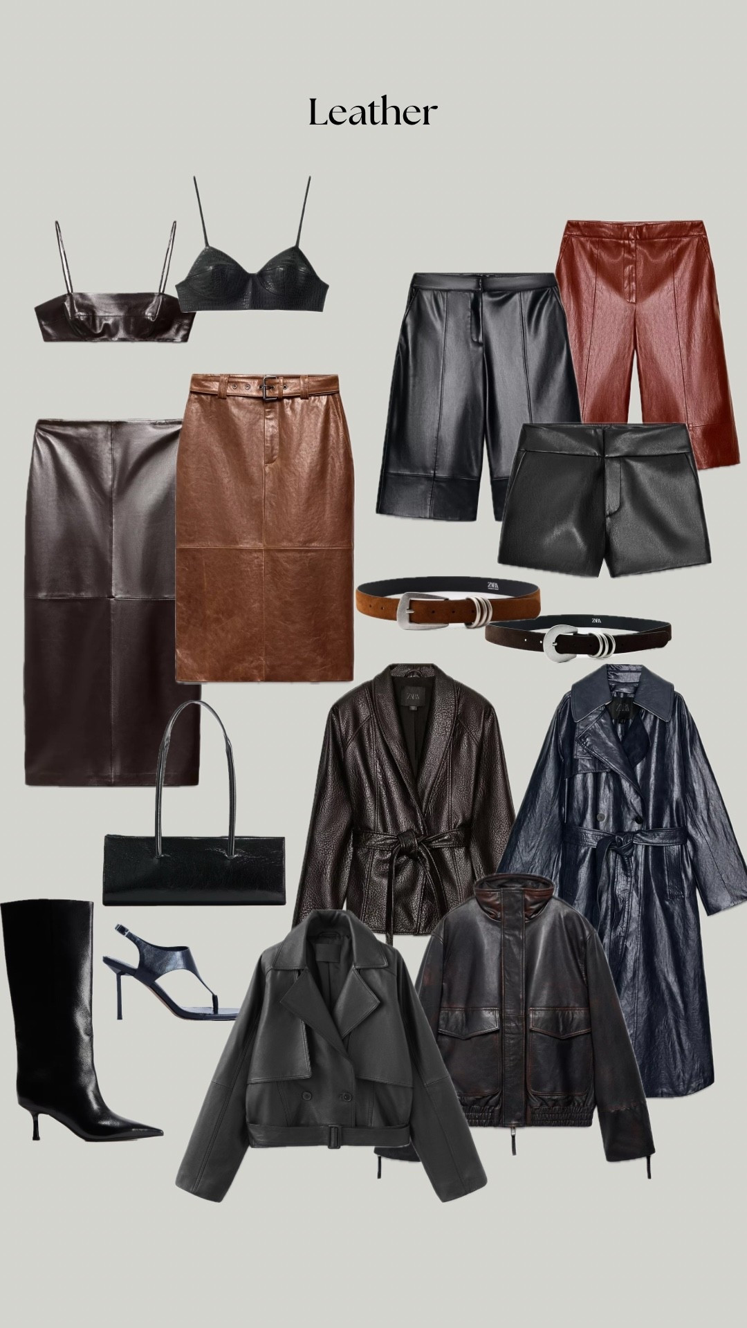 Leather pieces for spring 

#LTKuk #LTKspring #LTKstyletip