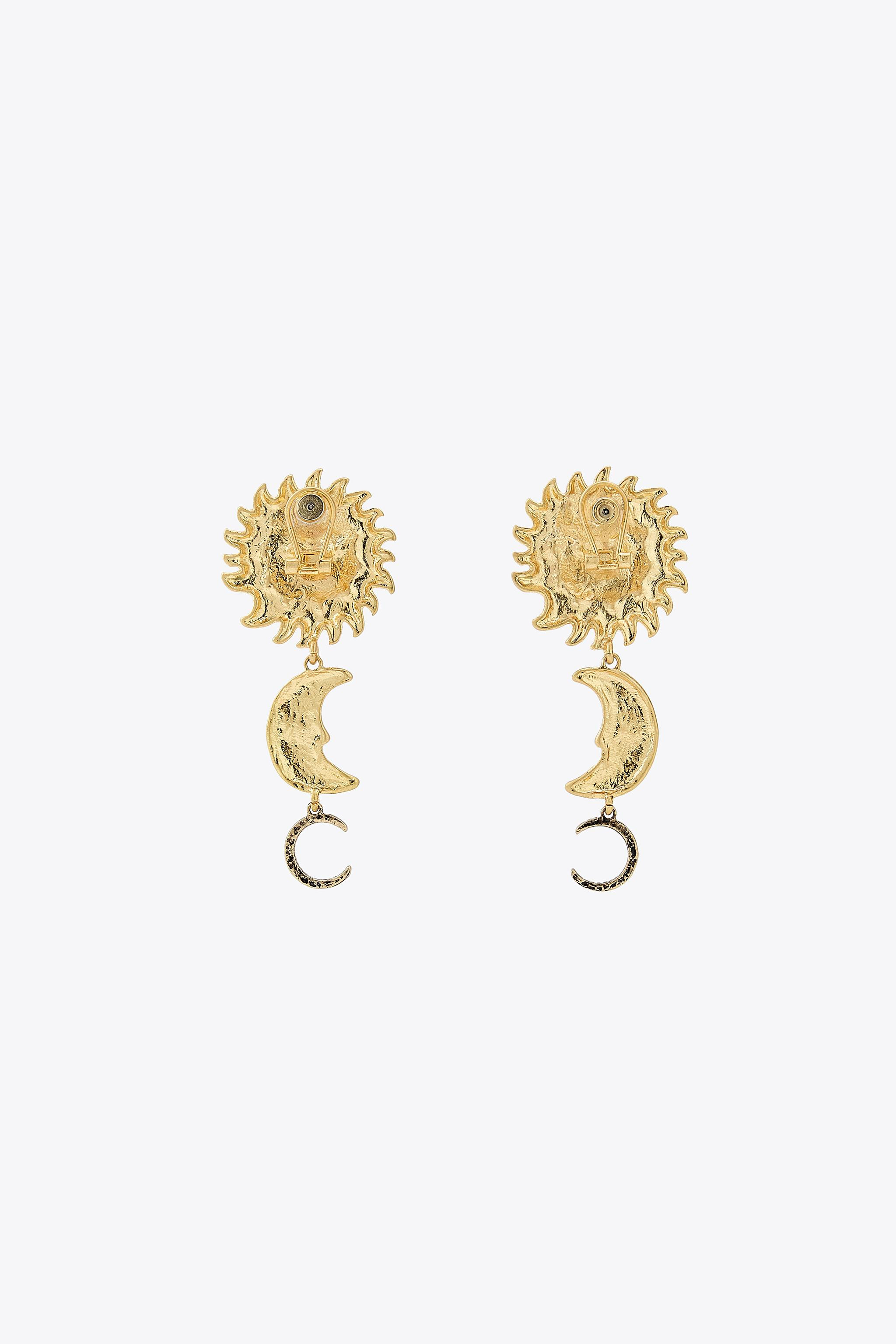 SUN AND MOON EARRINGS | Zara UK