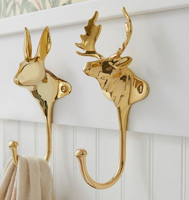 Animal Cast Brass Hook | Rejuvenation