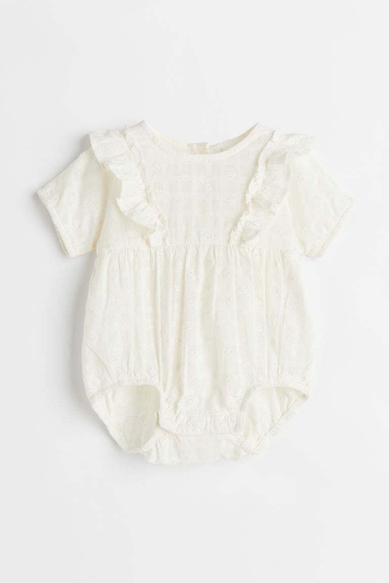 Broderie anglaise-detail bodysuit | H&M (US)