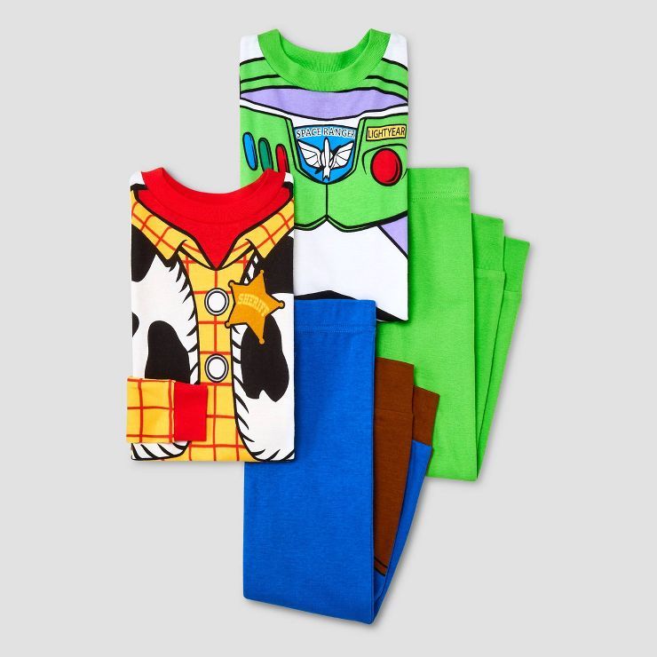 Toddler Boys' Toy Story Uniform Snug Fit Pajama Set - Green | Target