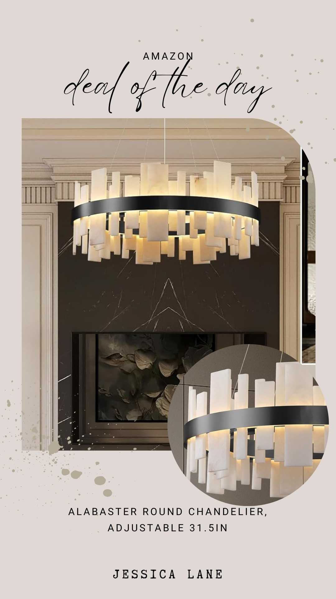 Create a warm and inviting atmosphere with the ethereal glow of this real alabaster chandelier. A timeless centerpiece for dining or living areas.#lighting #alabaster #modernlighting #interiordesign #amazonhome

#LTKSaleAlert #LTKHome