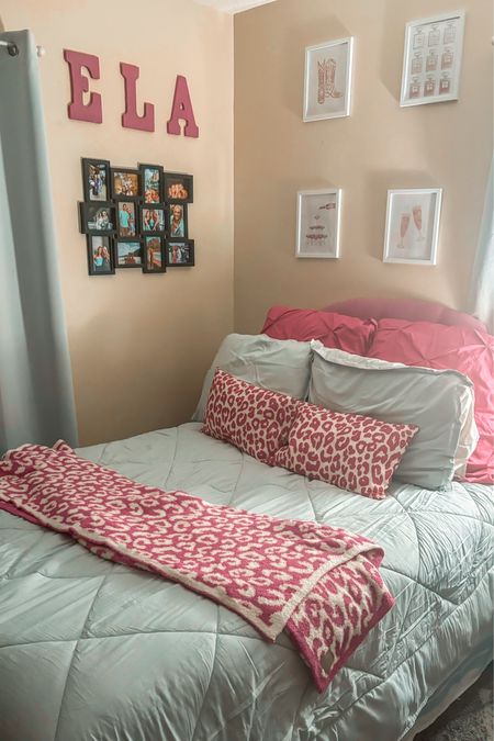 finally finished with my bedroom refresh! 
changed it up a little since it was so mismatched before! 
i will link everything that i bought to do it!!
got some things from amazon, kohls and etsy!

#bedroom #refresh #newyear #newroom #comforter #bed #blanket #pink #leopard

#LTKfamily #LTKhome #LTKstyletip