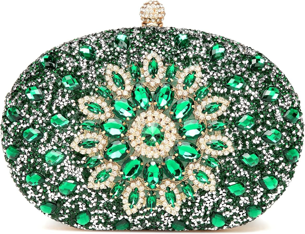 Women's Evening Bags Sparkly Rhinestone Clutch Purses Luxury Handbags | Amazon (US)