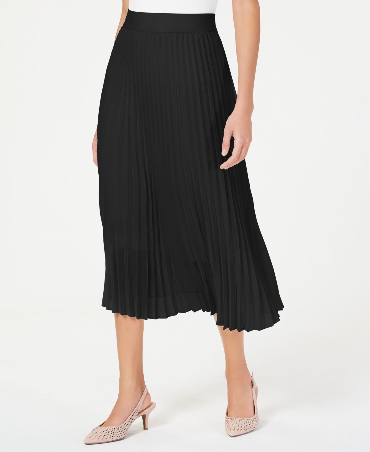 Alfani Women's Pleated Midi Skirt, Created for Macy's | Macys (US)