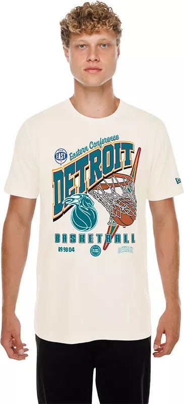 New Era Adult 2025-26 City Edition Detroit Pistons Puff Ink T-Shirt, Men's | DICK'S Sporting Goods