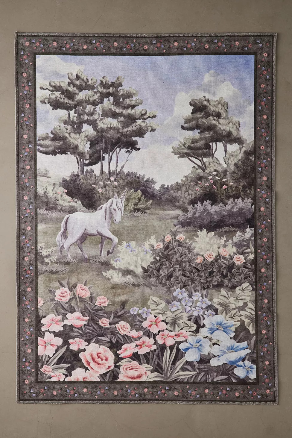 Rora Landscape Washable Printed Rug | Urban Outfitters (US and RoW)