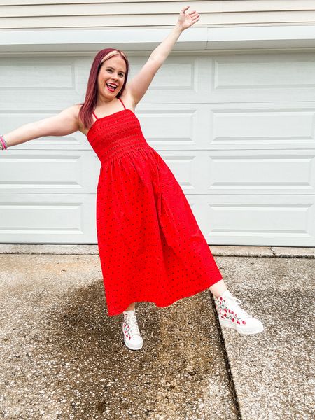 Dress - small - target
Shoes - converse 
Watch band - strawberry avocados 

#LTKStyleTip #LTKFindsUnder50 #LTKSeasonal