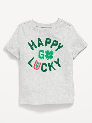 Unisex St. Patrick's Day "Happy Go Lucky" Graphic T-Shirt for Toddler | Old Navy (US)