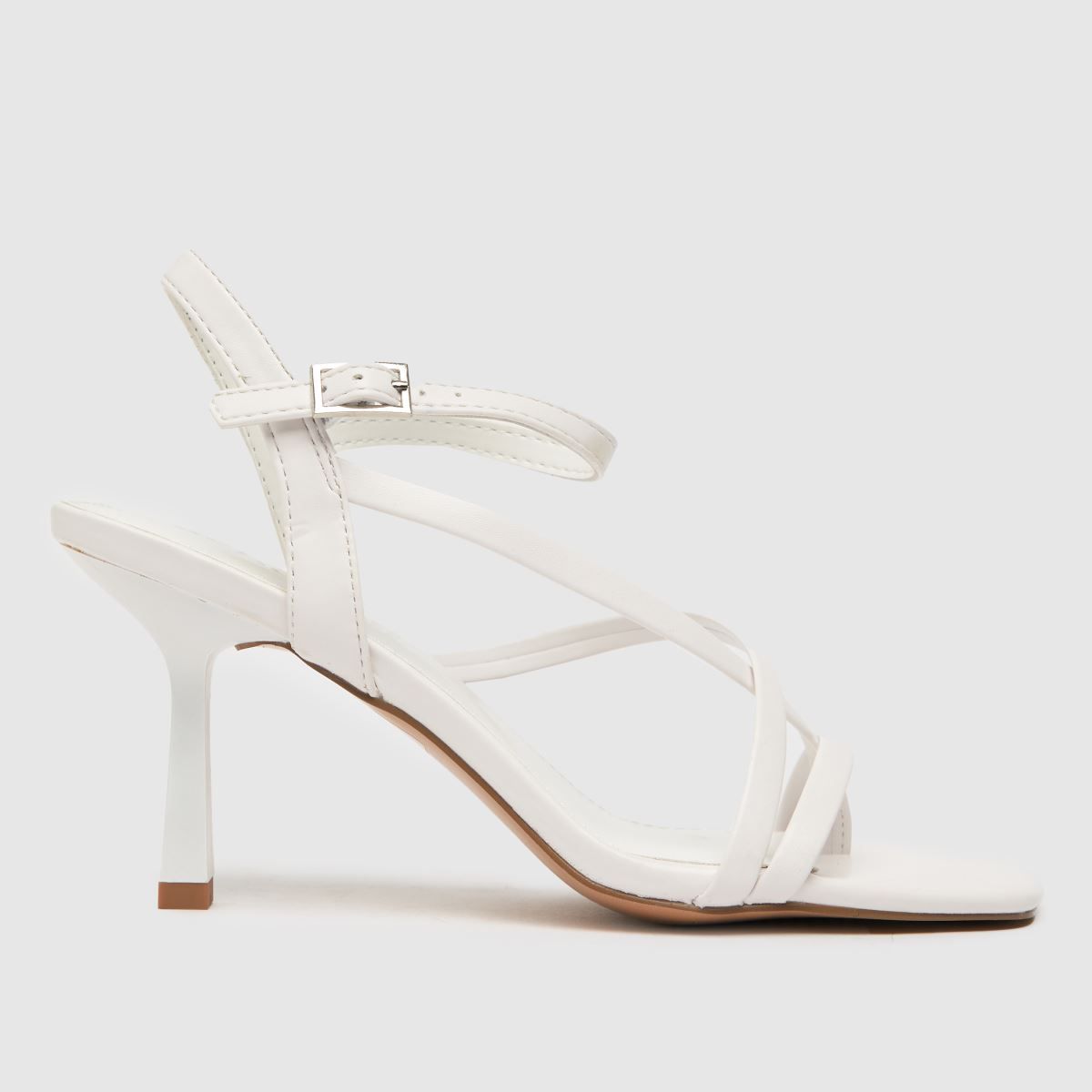 schuh white sania strappy heel high heels | Schuh