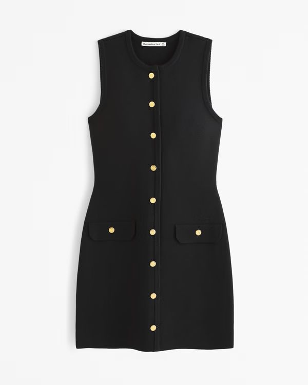 The A&F Mara High-Neck Vest Sweater Dress | Abercrombie & Fitch (US)