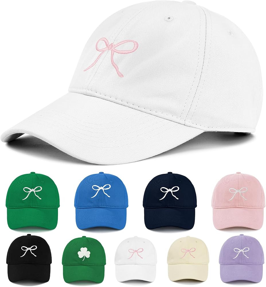 Zando Bow Baseball Cap for Women Men Girls Dad Trendy Adjustable Trucker Hat Cute Y2k Travel Golf... | Amazon (US)