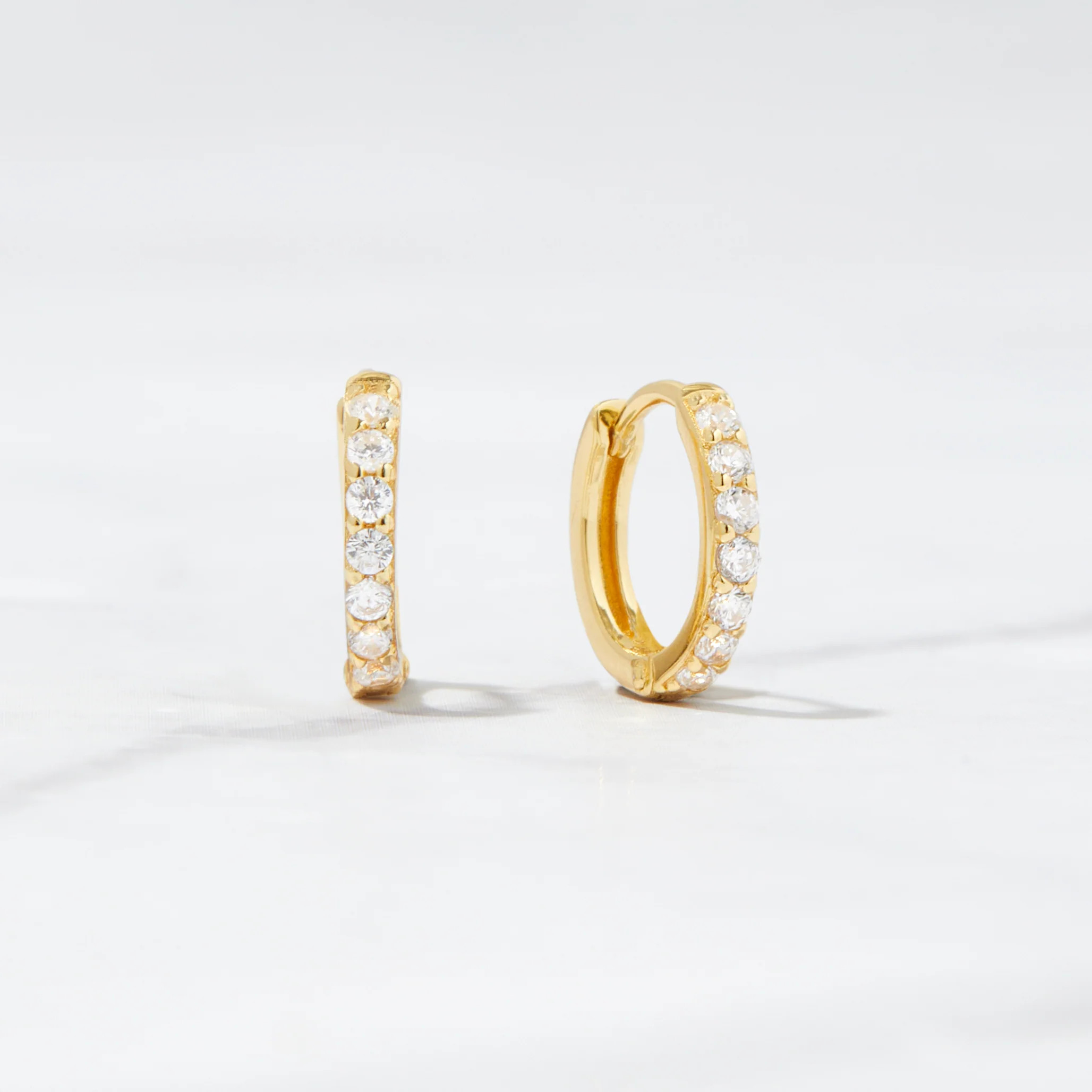 Studded Huggies (Multiple Sizes Available) | Sami Jewels