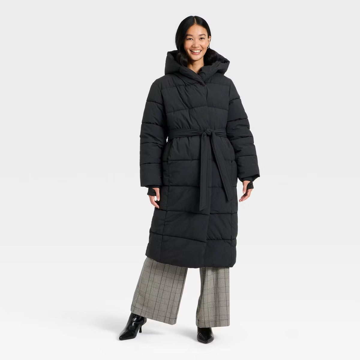 Women's Duvet Puffer Jacket - A New Day™ Black L | Target