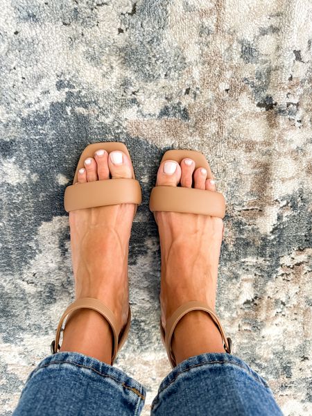 True to size and so comfy!! Shoes, nude shoes, spring sandals, affordable shoes, strappy sandals 

#LTKfamily #LTKunder50 #LTKshoecrush