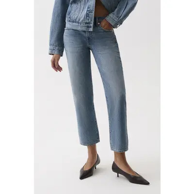 Pistola Issa Ankle Straight Leg Jeans in Mirage at Nordstrom, Size 26 | Nordstrom