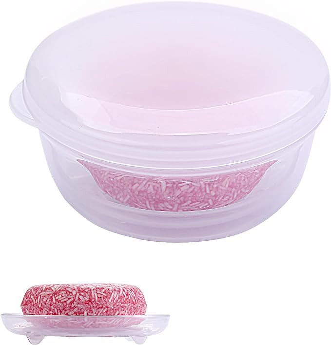 Travel Soap Container 1 Pack, Round Soap Case with Cover, Portable Bar Soap Holder, Leakproof Sha... | Amazon (US)
