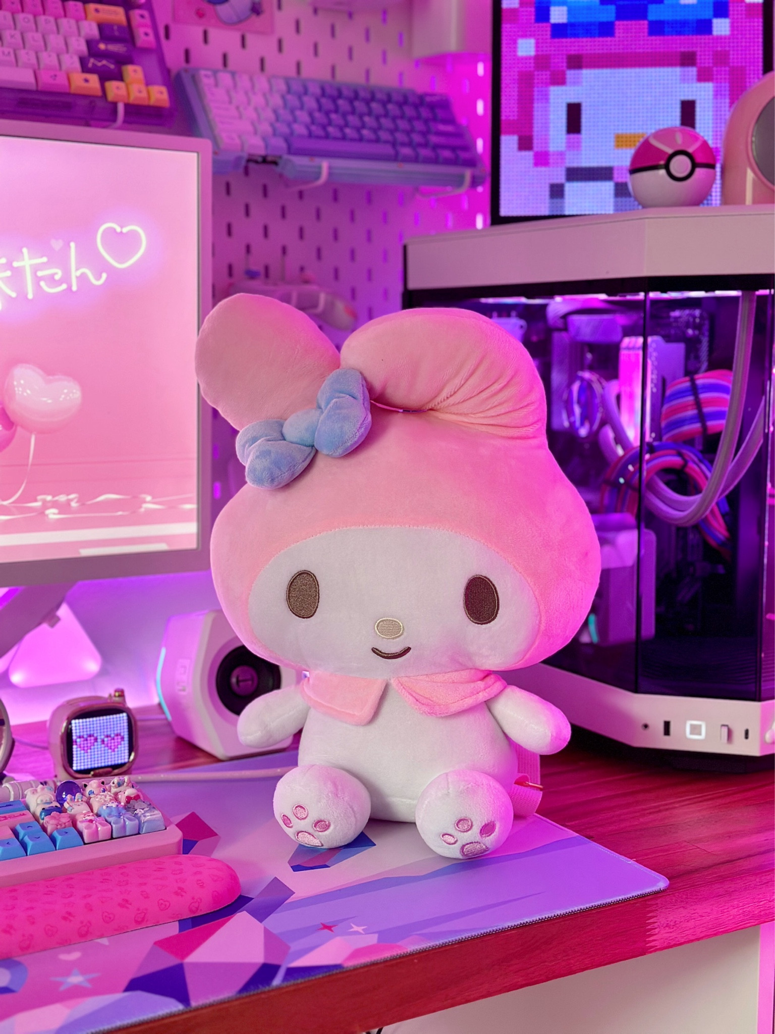 My Melody plush backpack! 🎀✨💕 A cute and functional way to accessorize your pink outfits~ 🌸

Linked it below + the items featured at my gaming setup! 🩷

⭐️💕⭐️💕⭐️💕⭐️

Sanrio, My Melody and Kuromi, Hot Topic, plushie backpack, cute backpack, My Melody bag, Kuromi bag, pink accessories, gaming setup, PC gaming, PC build, fashion, fashion accessories, purse, bag, mini backpack, gifts for Sanrio fans, holiday gift ideas, Christmas gifts 

#LTKSaleAlert #LTKdayinmylife #LTKFindsUnder50