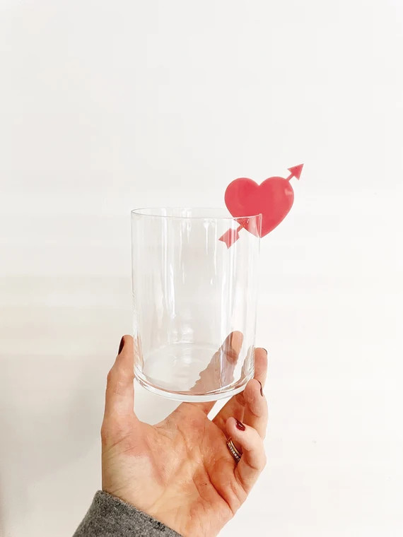 Valentine Drink Tags Heart Drink Tags Galentines Party | Etsy | Etsy (US)