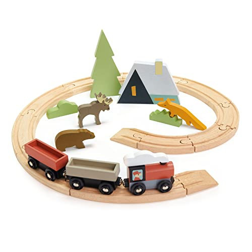 Tender Leaf Toys - Treetops Train Set - Beautiful Wooden Toy Train Set Kids - Intelligent and Imaginative Play Skills for Age 3+ | Amazon (US)