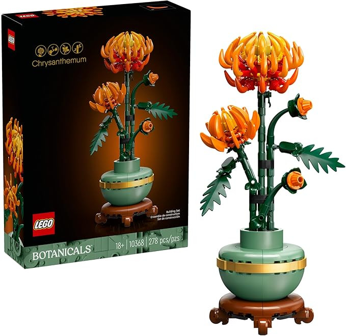 LEGO Botanicals Chrysanthemum Building Set for Adults Ages 18+ - Artificial Flower for Dinner Tab... | Amazon (US)