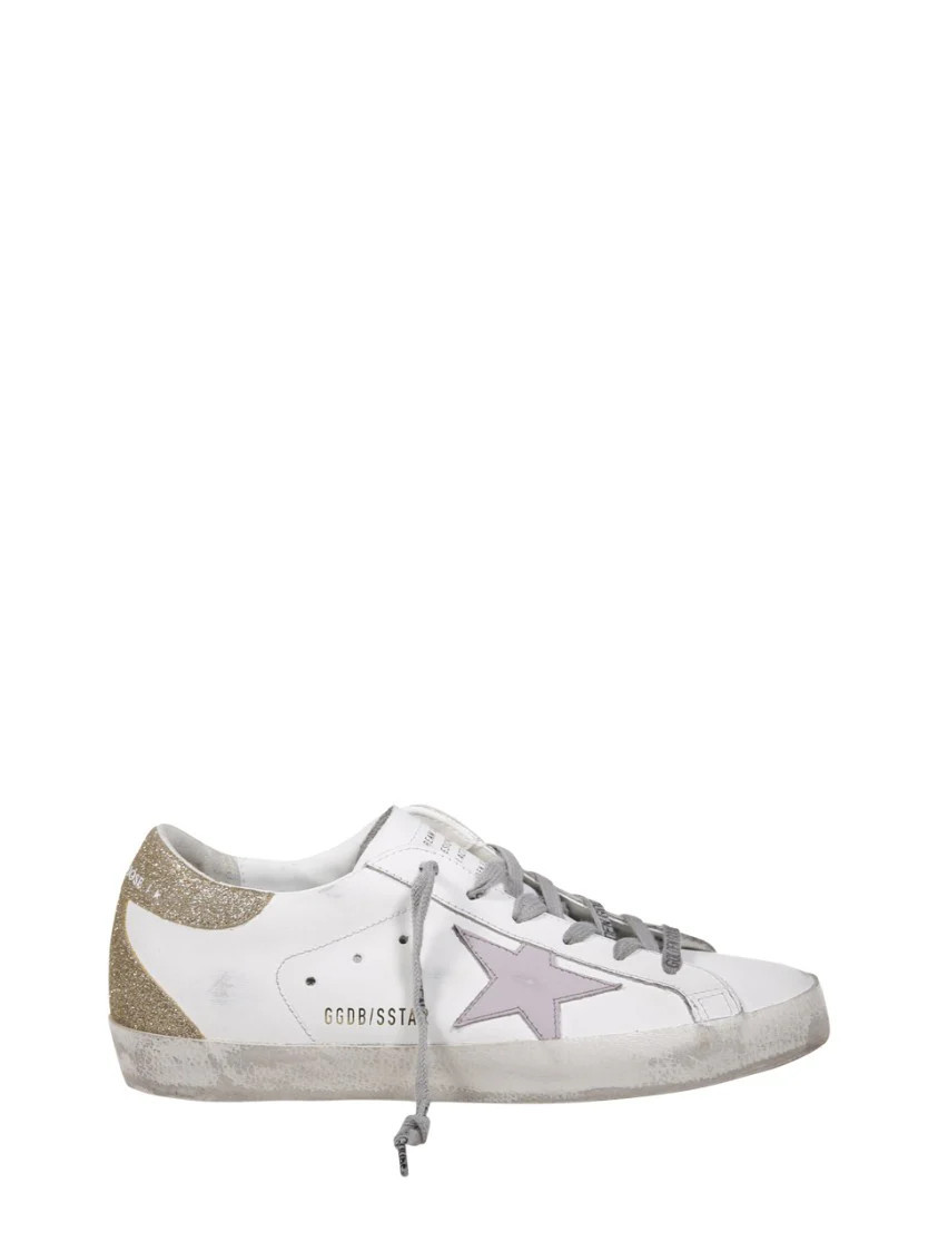 Super Star Leather Upper And Star Glitter Heel | Shop Simon