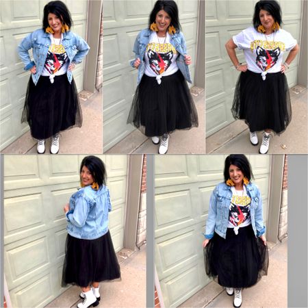 This KC tee is from @shoppinkdinosaur however the rest is all linked for you! Also linked several graphic tees. Such a cute fun look! Concert night out tulle holiday 
#tulle #tulleskirt #graphictee #combatboot #oldnavy #denimjacket

#LTKstyletip #LTKHoliday #LTKSeasonal