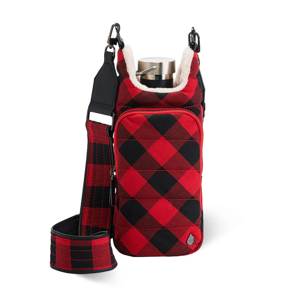 Red Buffalo Plaid With Sherpa HydroBag®- Limited Edition | WanderFull 