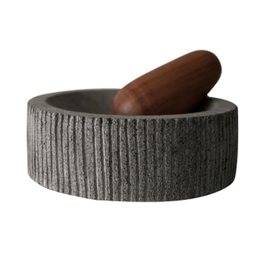 NATIVA LIVING MAYAPÁN - Handcrafted Volcanic Stone Mortar and Wooden Pestle Set - Natural Stone ... | Amazon (US)