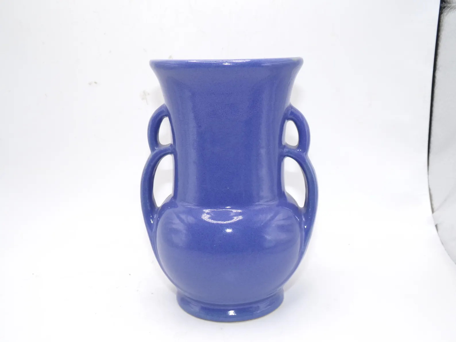 Vintage USA Pottery Vase - Blue Glaze | Etsy (Global)