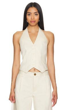 Lovers and Friends x Maggie MacDonald Miranda Vest in Cream from Revolve.com | Revolve Clothing (Global)