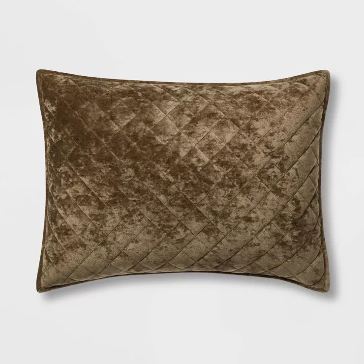 Velvet Diamond Stitch Quilt Sham - Threshold™ | Target