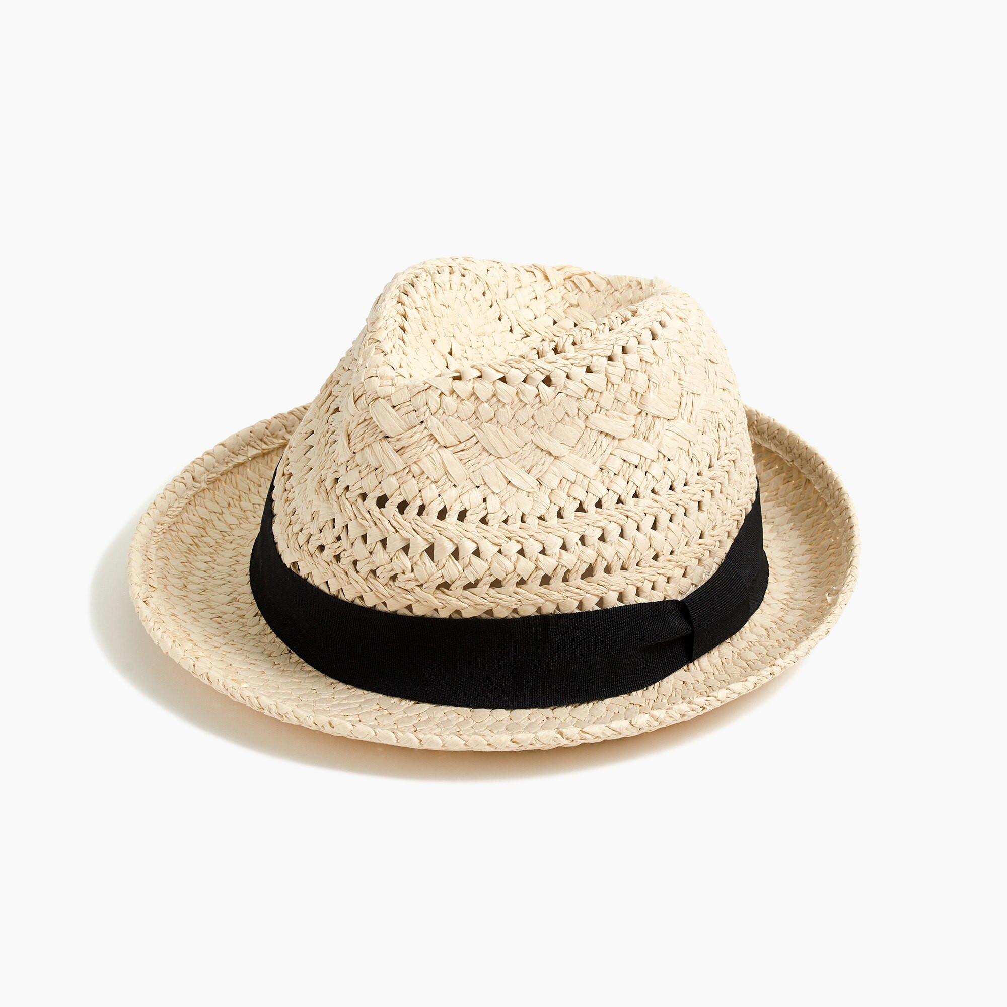 Straw fedora with ribbon | J.Crew Factory