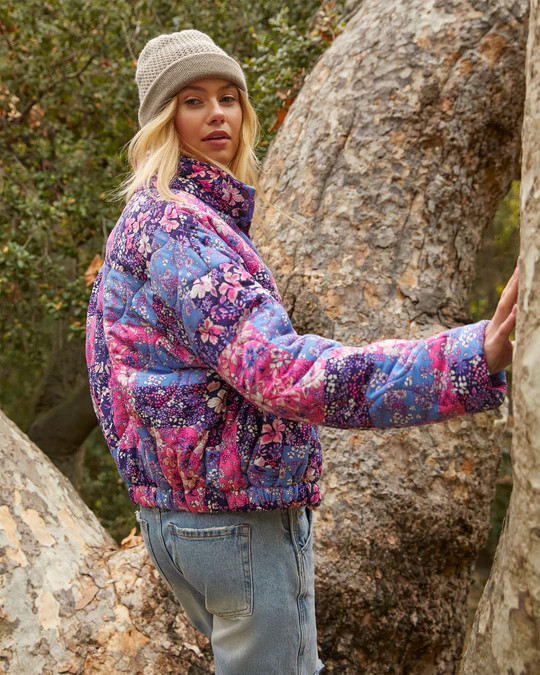 Fiona Floral Puffer Jacket | VICI