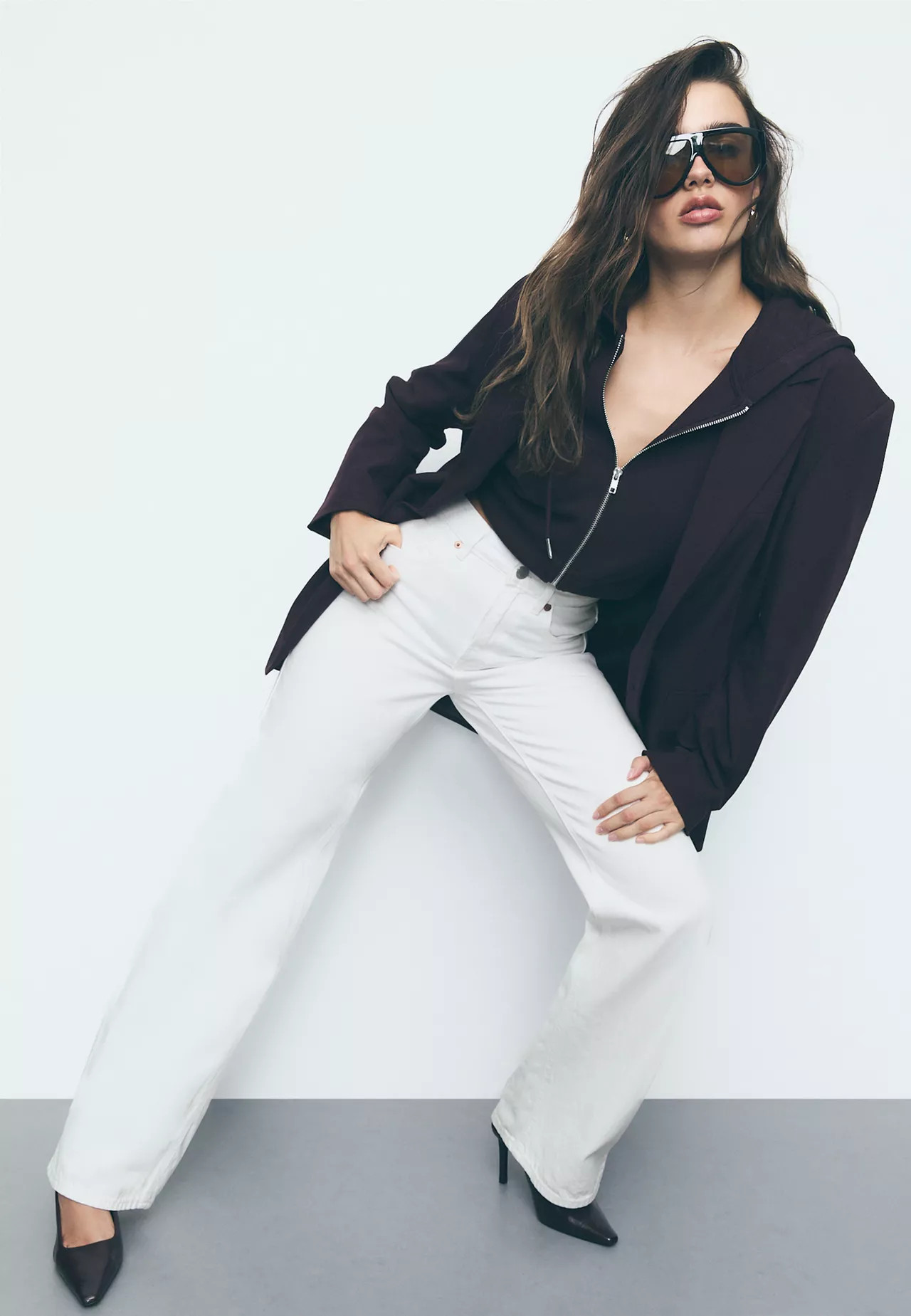 D92 Straight wide-leg jeans - Women's Jeans | Stradivarius United Kingdom | Stradivarius (UK)