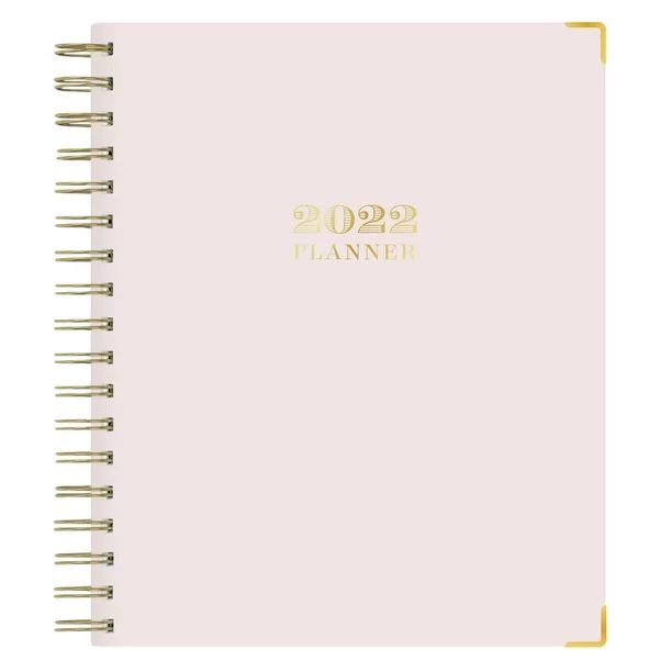2022 Daily and Monthly Hard Cover Planner, 7x9, by Day Designer for Blue Sky, Blush - Walmart.com | Walmart (US)