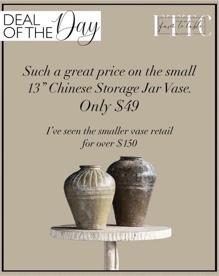 Deal of the Day. Follow @farmtotablecreations on Instagram for more inspiration.

These gorgeous vases are such a great price as I’ve seen these for much, much more. Love the vintage vibe  

#LTKFindsUnder50 #LTKHome #LTKStyleTip