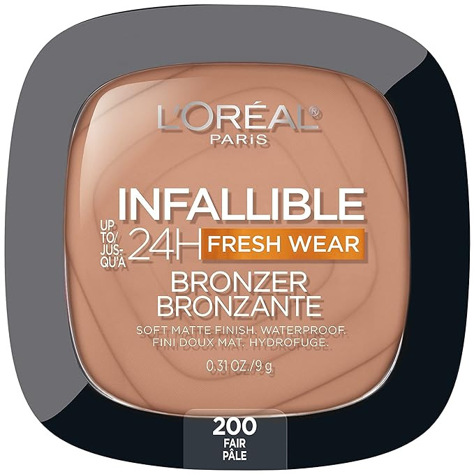 L'Oreal Paris Infallible Up to 24H Fresh Wear Soft Matte Longwear Bronzer. Waterproof, heatproof,... | Amazon (US)