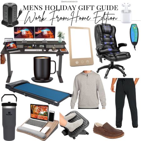 Mens Gift Guide | Work From Home | desk essentials | standing desk | massage chair | foot massager | joggers | pullover | mens loungewear | mens slippers | treadmill | walking pad | Stanley cup | mug warmer | AirPods | surge protector | vitamin d light | light therapy 

#LTKunder100 #LTKmens #LTKHoliday