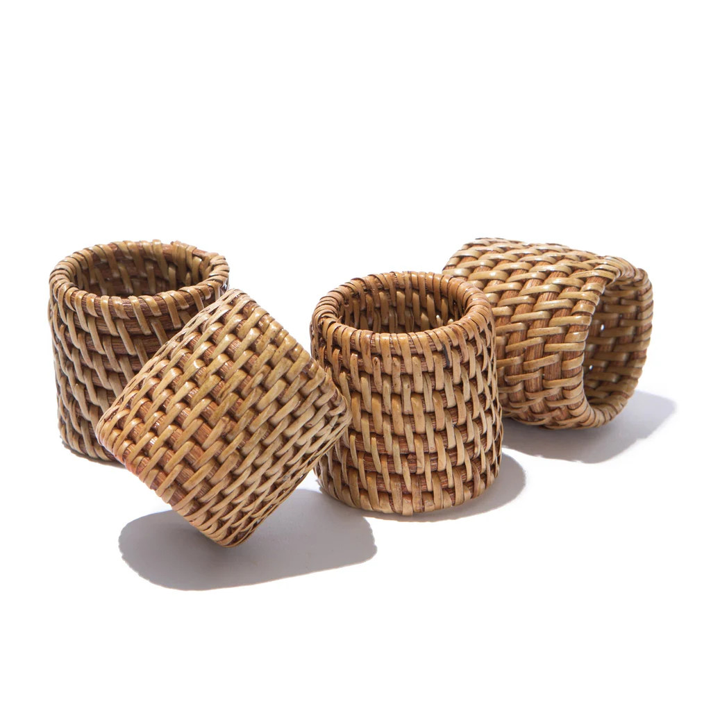 Everyday Natural Napkin Ring, Set of 4 | Over The Moon