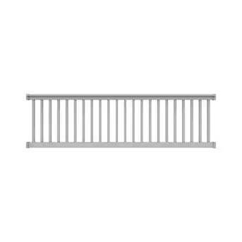Freedom Lincoln 10-ft x 36-in White Vinyl Deck Rail Kit | Lowe's