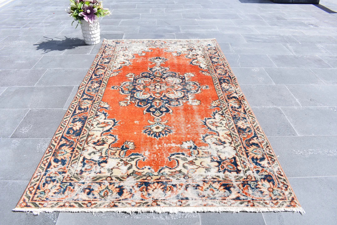 beautiful pink color herki runner aztec runner wool rug turkish herki rug hallway rug Free Shippi... | Etsy (US)