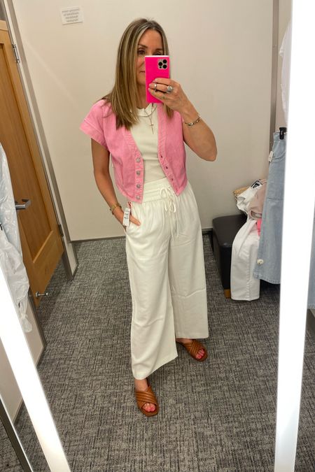 Nordstrom try on haul! Wide leg pants, free people tank, open edit, Madewell pink vest, summer outfit, spring outfit 

#LTKFind #LTKSeasonal #LTKunder100