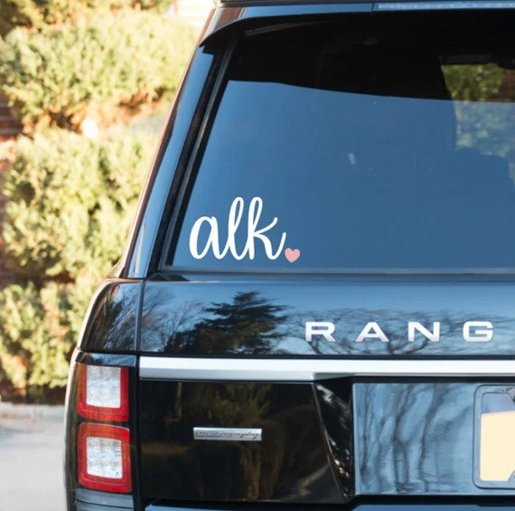 Monogram Car Decal, Vinyl Monogram, Car Monogram, Laptop Monogram, Yeti Decal, Vinyl Decal, Perso... | Etsy (US)