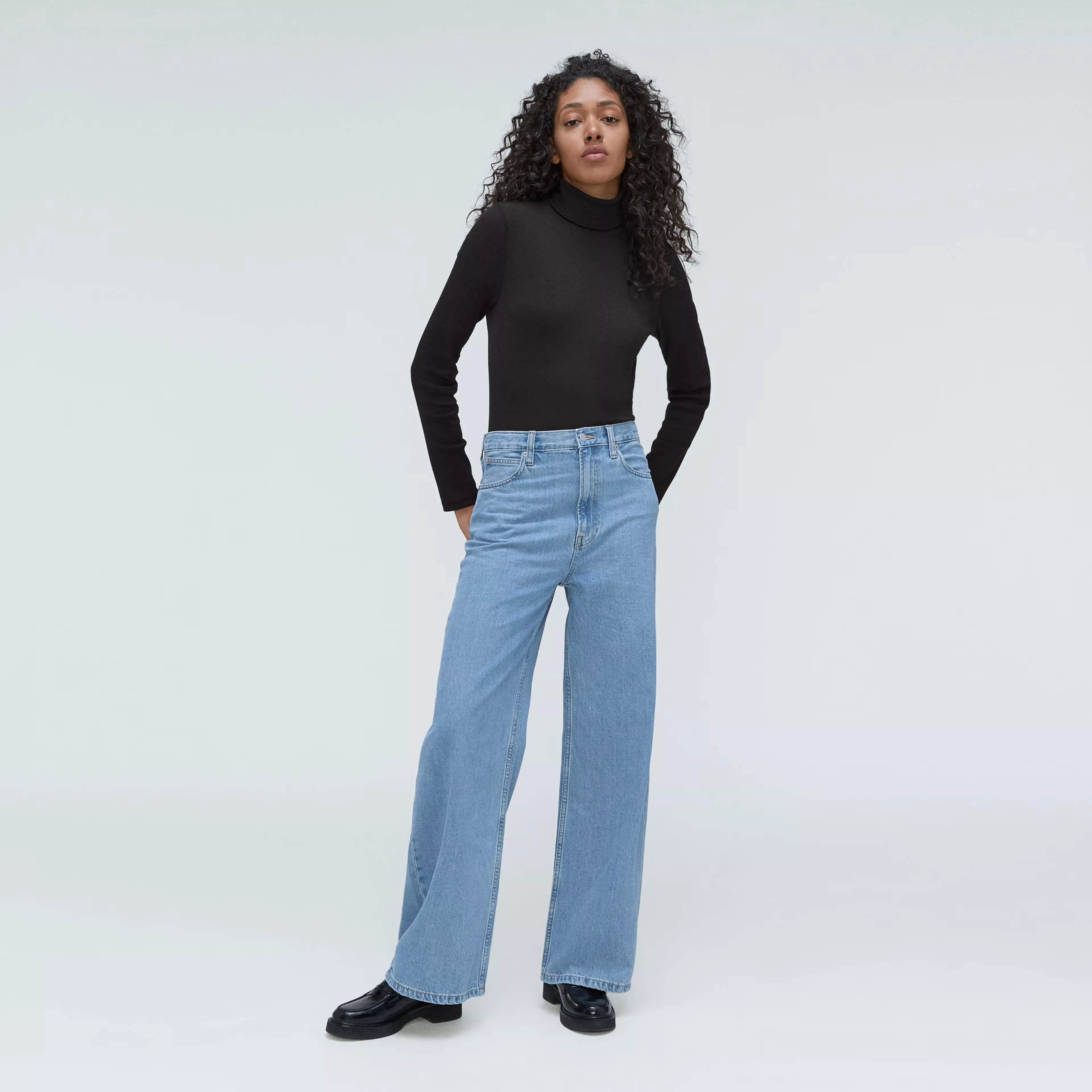 Everlane pima micro rib turtleneck sale